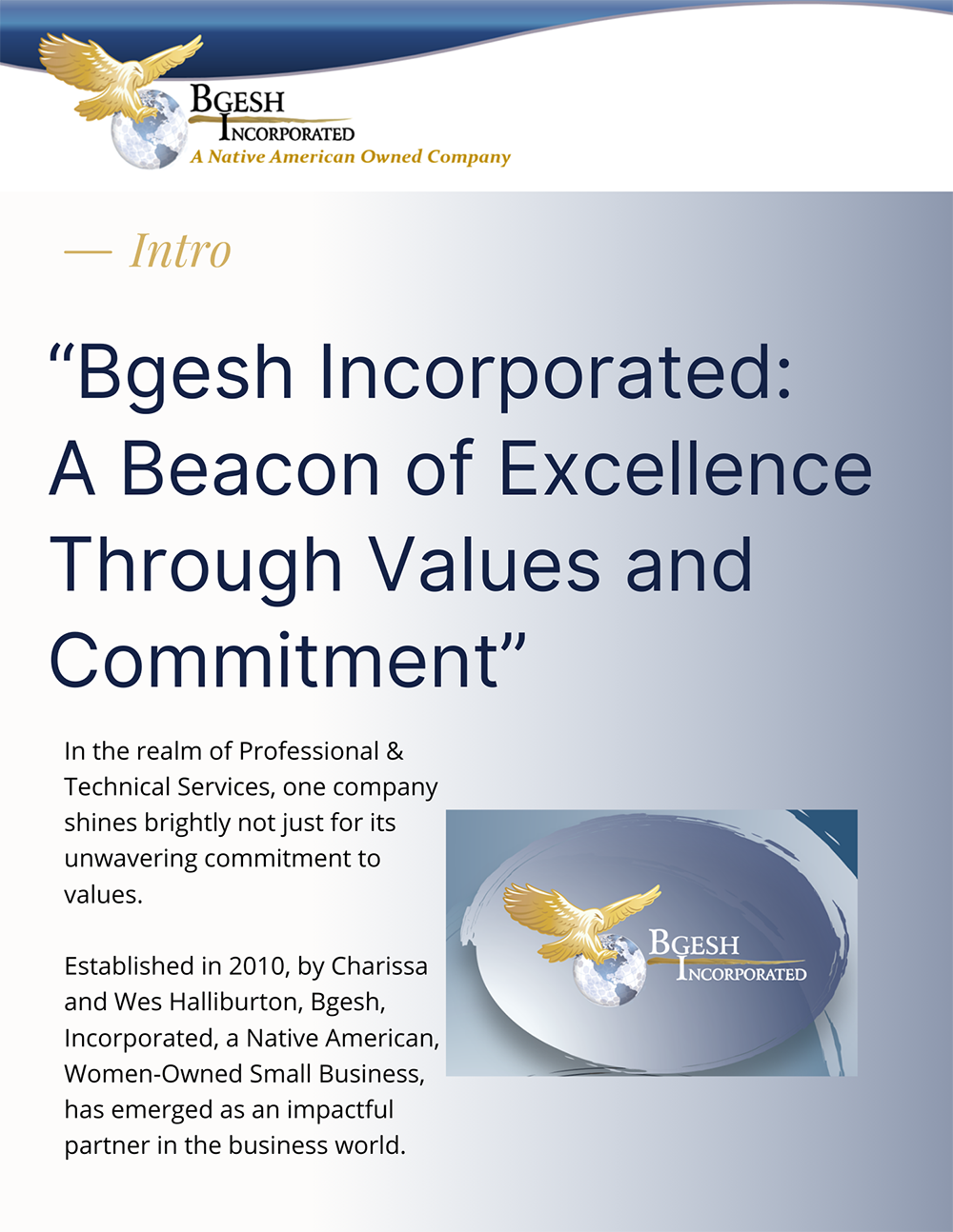 Bgesh Incorporated: A Beacon of Excellence Through Values and Commitment