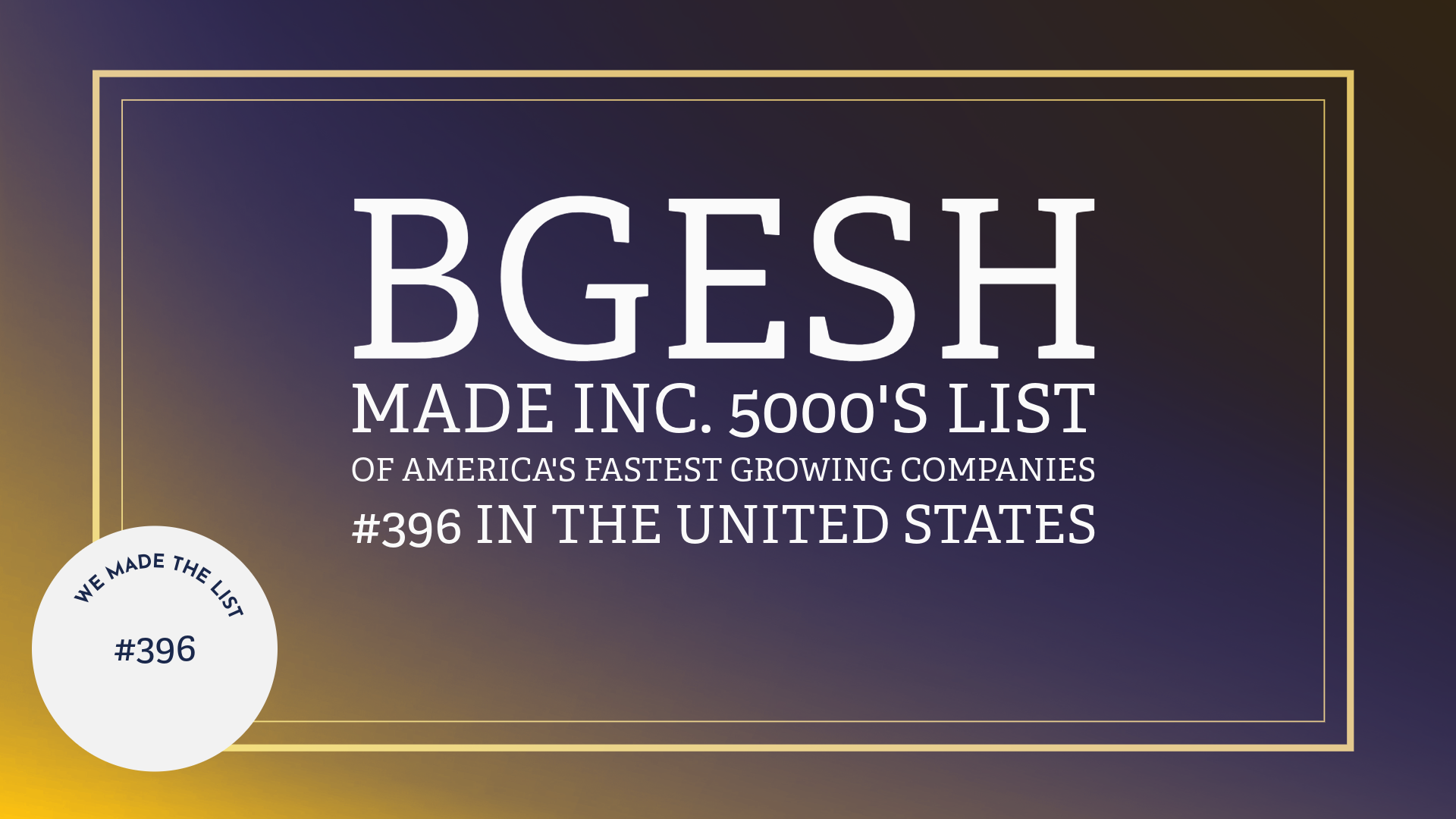 We Made It! 2024 Inc. 5000